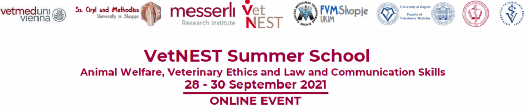 VetNEST Summer School - Animal Welfare, Veterinary Ethics and Law